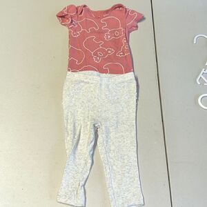 👕9m carters koala ruffle butt outfit